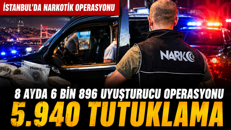 İstanbul'da 8 ayda 6 bin 896 uyuşturucu operasyonu: 5 bin 940 tutuklama